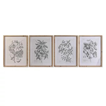 Kép növényes üveg, lucfenyő 50x2x65 cm bézs, zöld 4 féle