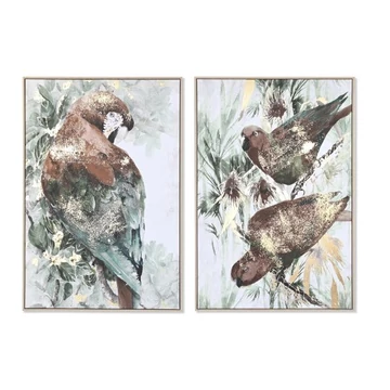 Kép papagáj hungarocell, vászon 83x4,5x123 cm színes 2 féle