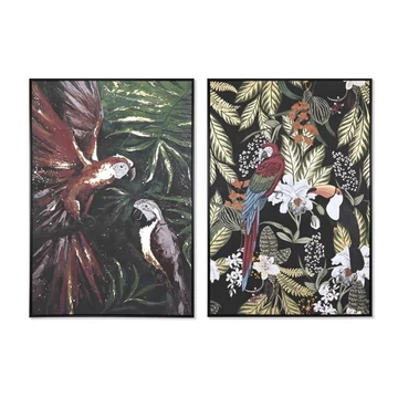 Kép papagáj hungarocell, vászon 83x4,5x123 cm színes 2 féle