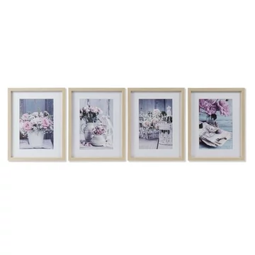 Kép rózsák keretes hungarocell 35x2x45 cm szürke, pink 4 féle
