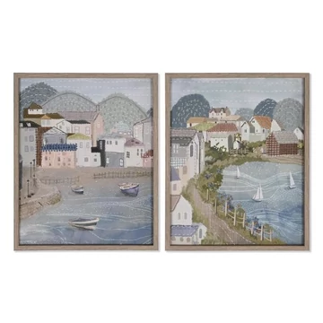 Kép strand 3D vászon, hungarocell 42,5x3x52,5 cm színes 2 féle