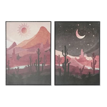 Kép táj vászon, mdf 50x3x70 cm gesztenye, fekete 2 féle