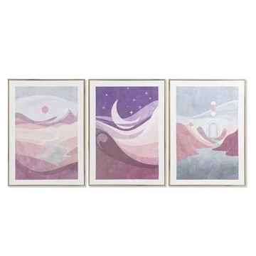 Kép táj vászon, mdf 50x3x70 cm színes 3 féle