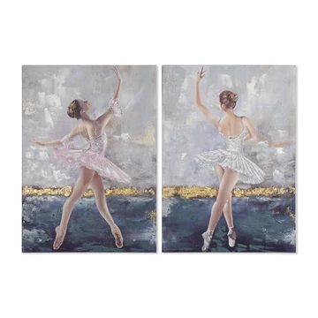 Kép táncos vászon, mdf 70x3x100 cm színes 2 féle