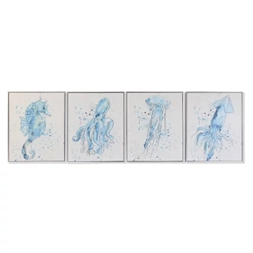 Kép tengeri vászon, hungarocell 40x2,5x50 cm égkék, bézs 4 féle