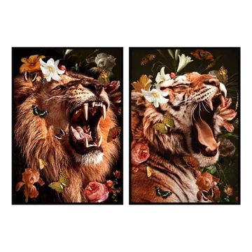 Kép vadon hungarocell, vászon 83x4,5x123 cm színes 2 féle