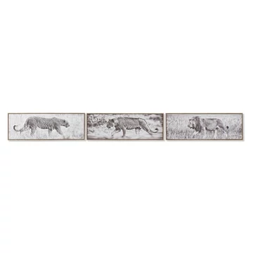 Kép vadon keretes vászon, polipropilén 92,5x3,5x32 cm színes 3 féle