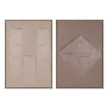 Kép vászon, gipsz 63x4,5x93 cm világosbarna, sötétbarna 2 féle