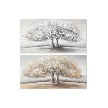 Kép vászon, mdf 120x3x60 cm arany, ezüst 2 féle