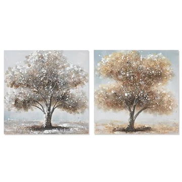 Kép vászon, mdf 40x2,5x40 cm arany, ezüst 2 féle