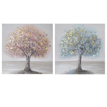 Kép vászon, mdf 60x3x60 cm színes 2 féle