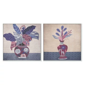 Kép váza hungarocell, vászon 83x4,5x83 cm színes 2 féle