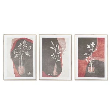 Kép váza virágok vászon, mdf 50x3x70 cm színes 3 féle
