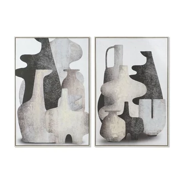 Kép vázák hungarocell, vászon 84x4,5x123 cm szürke, színes 2 féle