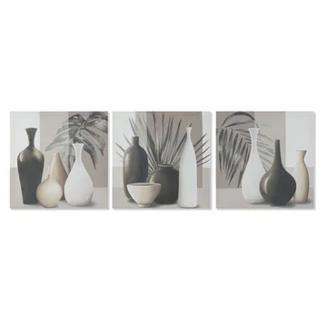 Kép vázák vászon, fenyő 40x1,8x40 cm szürke, fehér 3 féle