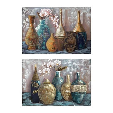 Kép vázák vászon, mdf 120x3x80 cm színes 2 féle
