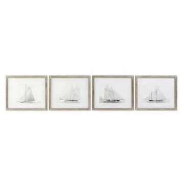 Kép vitorlás lucfenyő, üveg 60x2x50 cm színes 4 féle