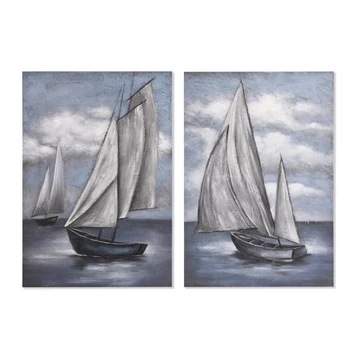 Kép vitorlás vászon, mdf 80x2,8x120 cm színes 2 féle