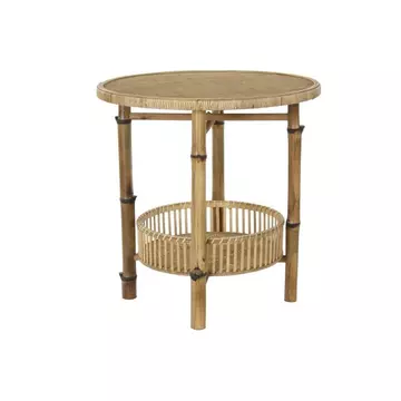 Kisasztal bambusz 60x60x61 cm natúr