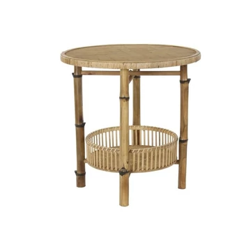 Kisasztal bambusz 60x60x61 cm natúr