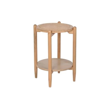 Kisasztal császárfa, rattan 38x38x54,5 cm natúr