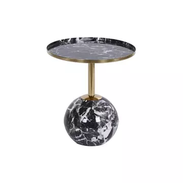 Kisasztal fém 41x41x47 cm fekete, arany