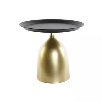 Kisasztal fém 50x50x43,5 cm arany, fekete
