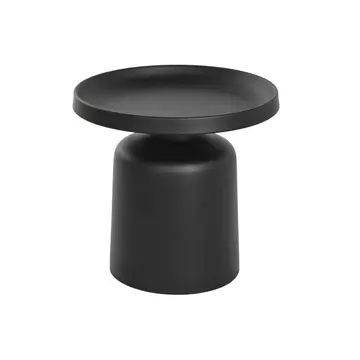 Kisasztal fém 50x50x47 cm fekete
