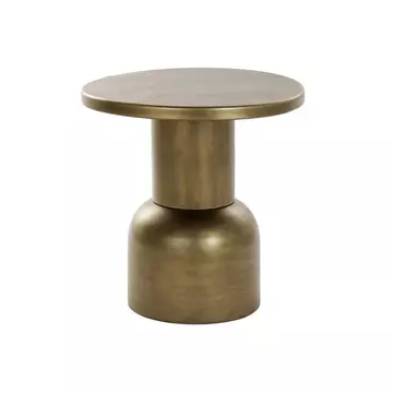 Kisasztal fém 51x51x52 cm arany