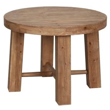 Kisasztal lucfenyő, mdf 60x60x45 cm barna
