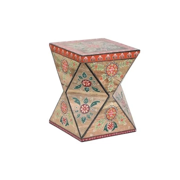 Kisasztal mdf, mangófa 35,8x35,8x46,5 cm színes