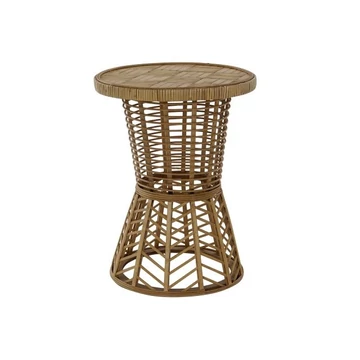 Kisasztal rattan 35x35x45 cm natúr