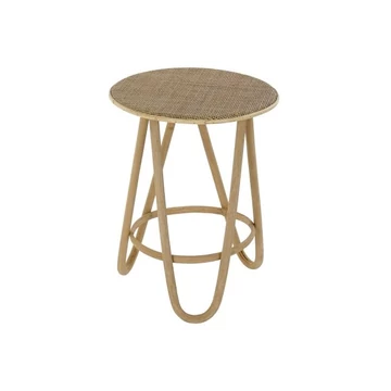 Kisasztal rattan 41x41x52 cm barna