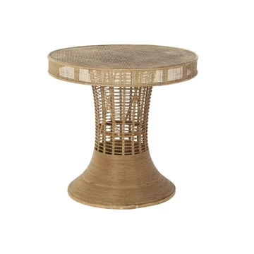 Kisasztal rattan 61x61x59 cm natúr