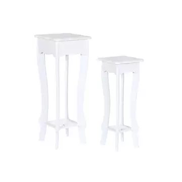 Kisasztal szett mdf 30x30x76,5 cm fehér S/2