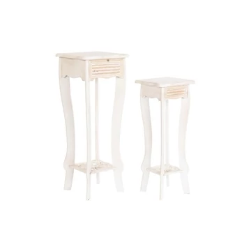 Kisasztal szett mdf 30x30x76 cm fehér S/2