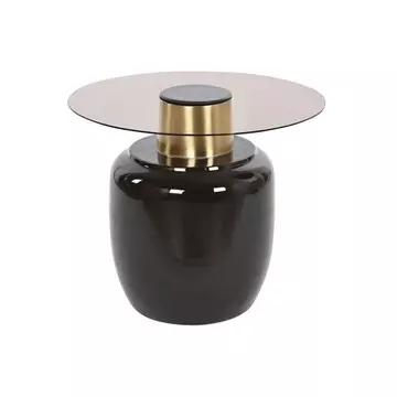 Kisasztal üveg, fém 59x59x46 cm színes