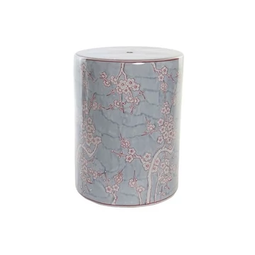 Kisasztal virágok porcelán 32x32x41 cm kék, narancssárga