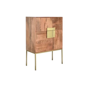 Kisbútor fa, fém, mdf 80x38x118 cm világosbarna