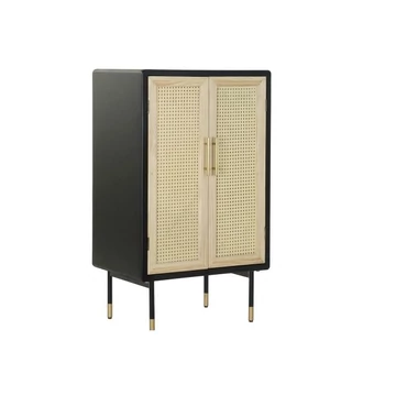 Kisbútor fenyő, rattan 60x40x100 cm színes