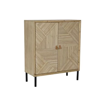 Kisbútor lucfenyő, mdf, fém 80x35x95 cm natúr, fekete