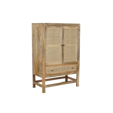 Kisbútor mangófa, rattan 80x40x120 cm natúr
