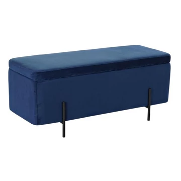 Kispad láda poliészter, fém 108x46x45 cm kék, fekete