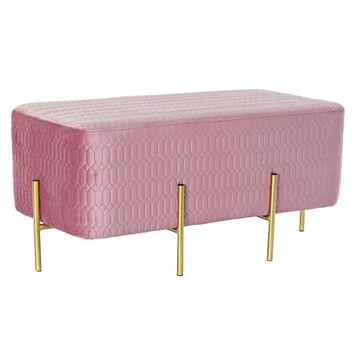 Kispad poliészter, fém, szivacs 91x46,5x42 cm pink