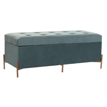 Kispad poliészter, mdf 119x43x45 cm zöld, arany