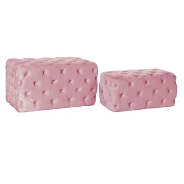 Kispad szett poliészter, mdf 88x53x47,76 cm pink S/2
