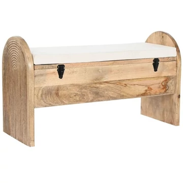Kispad tetővel mangófa, pamut 100x36x57 cm barna, fehér