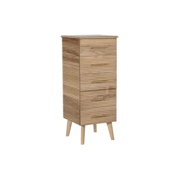 Komód császárfa, mdf 42x40x100 cm világosbarna, arany