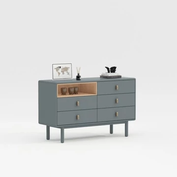 Komód mdf, poliuretán 120x40x75 cm kék