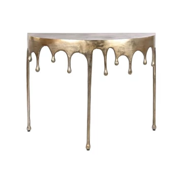 Konzol alumínium 90x34x75 cm bronz